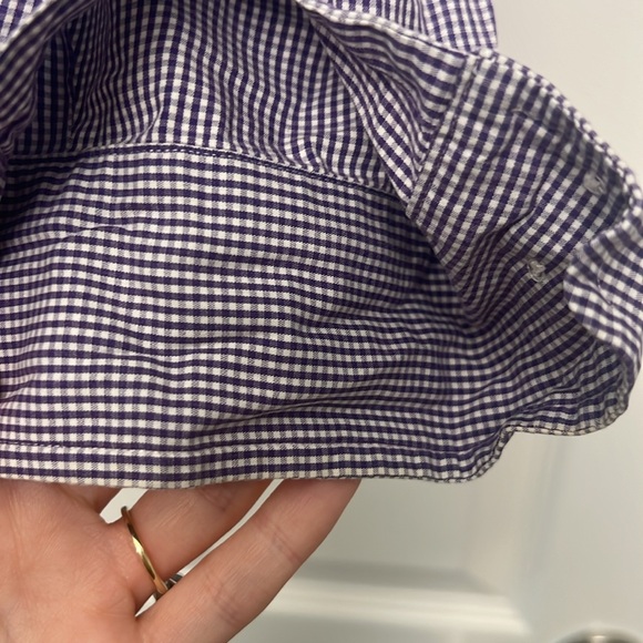 Dark Purple Gingham RL Button Down - Picture 7 of 10